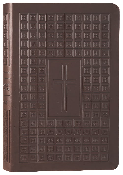 NLT Premium Value Thinline Bible Filament Enabled Edition, dark brown leather cover