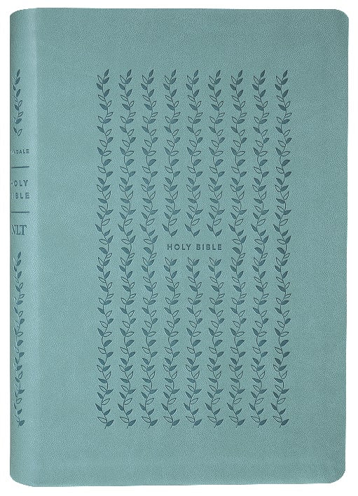 NLT Large Print Thinline Bible with Filament Enabled Eucalyptus Teal Cover