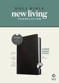 NLT Super Giant Print Bible Filament Enabled Edition Black Indexed (Red Letter Edition)
