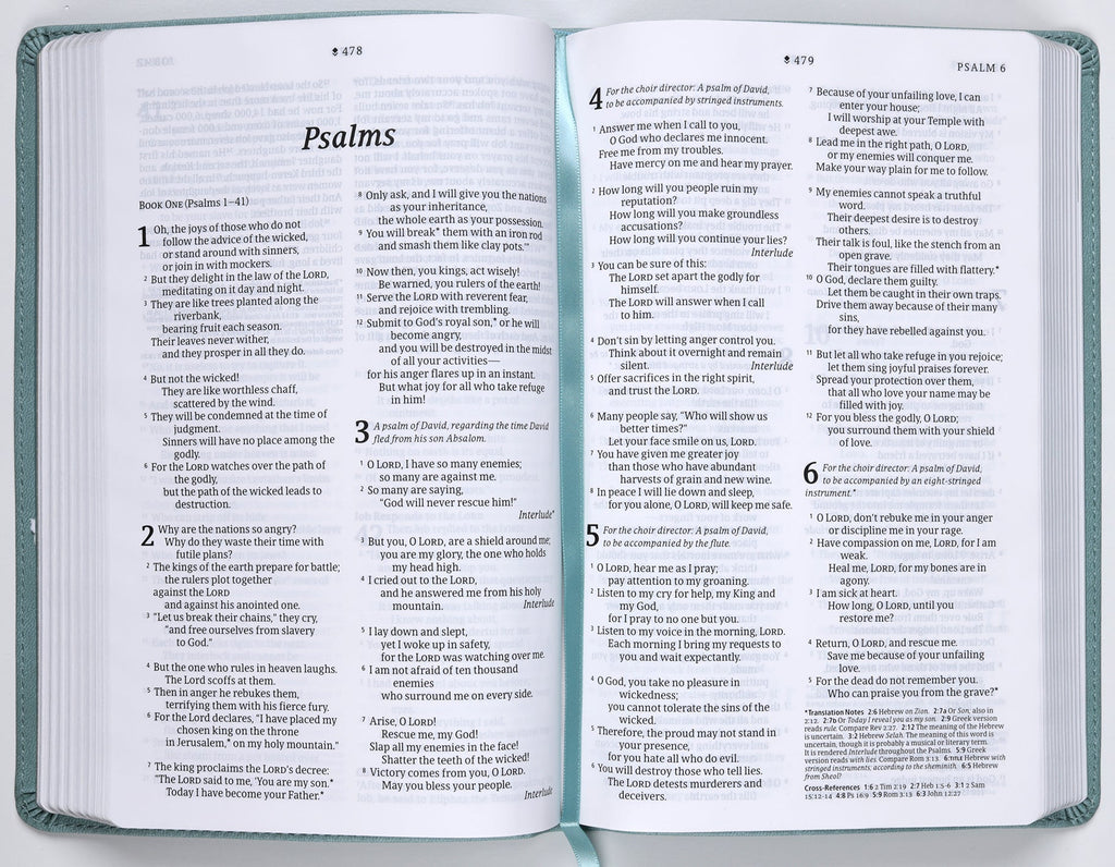 NLT Thinline Reference Bible with Filament Enabled Technology and Red Letter Edition, Floral Leaf Teal Cover
