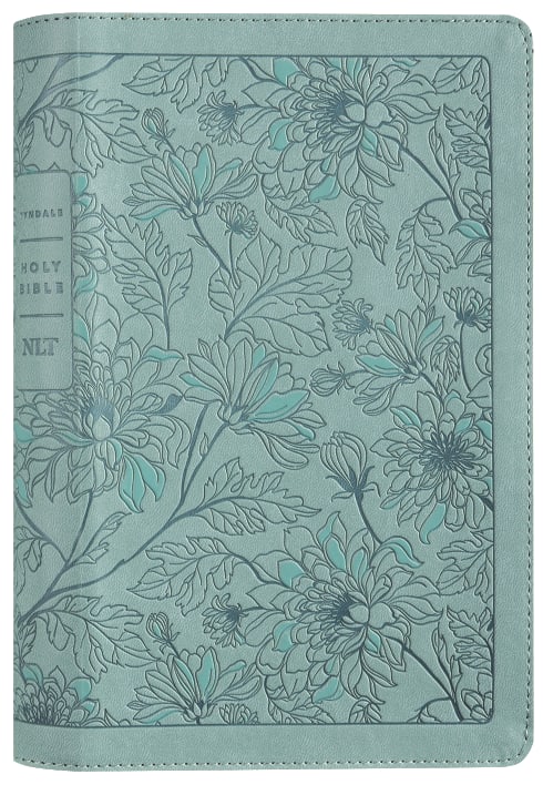 NLT Thinline Reference Bible with Filament Enabled Technology and Red Letter Edition, Floral Leaf Teal Cover