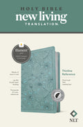 NLT Thinline Reference Bible Filament Enabled Edition Floral Leaf Teal Indexed (Red Letter Edition)