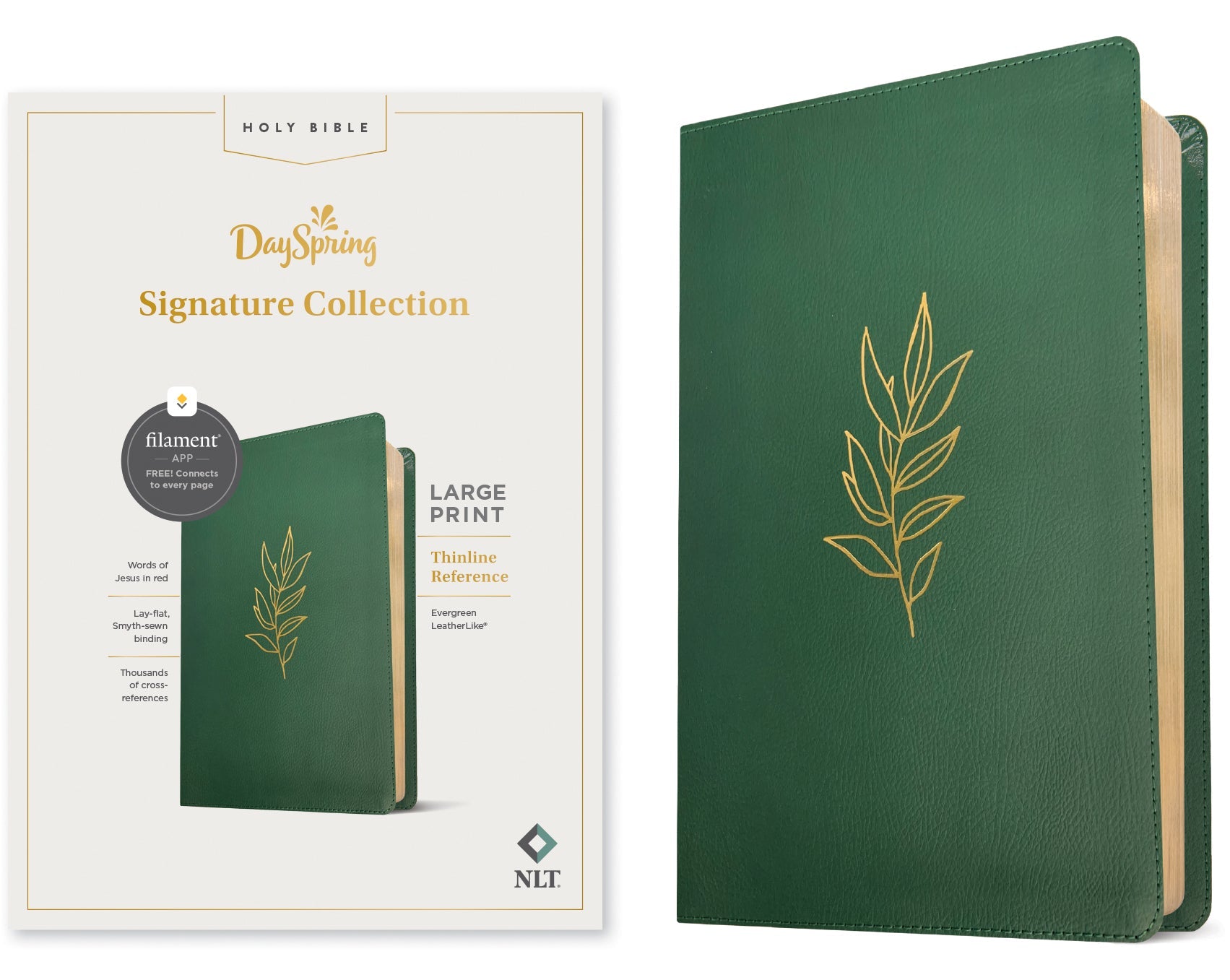 Large Print Thinline Reference Bible with Filament Enabled Edition in Red Letter Edition