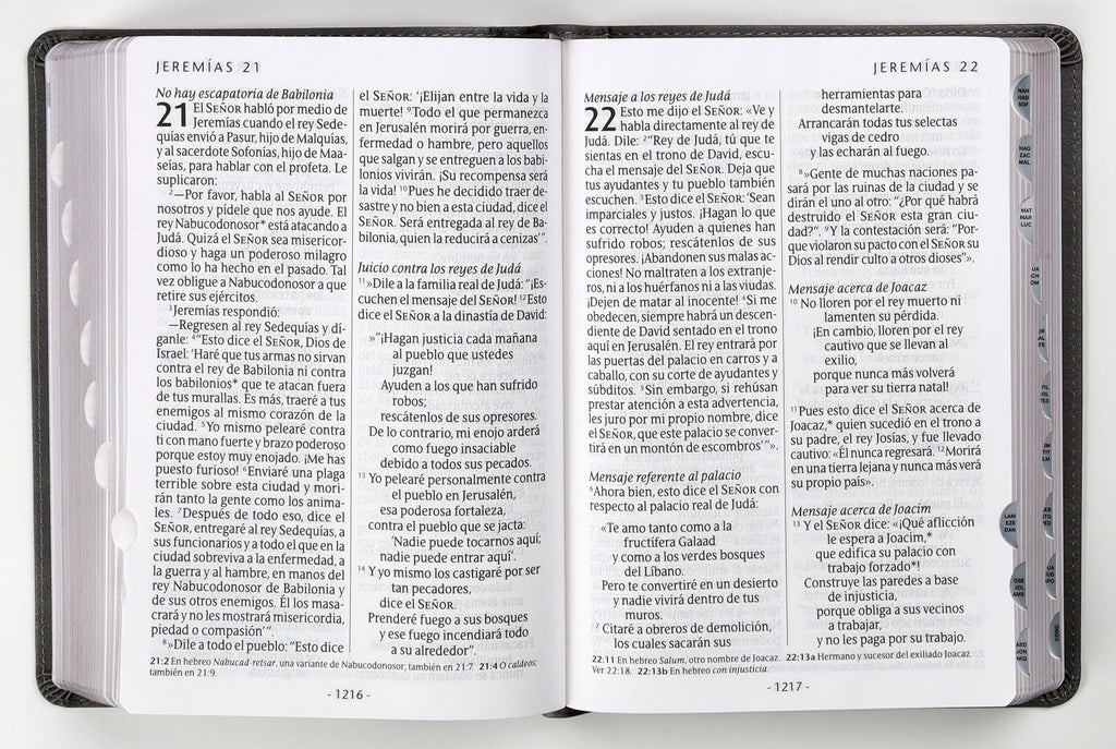 Spanish Giant Print Bible with Red Letter Edition and Index