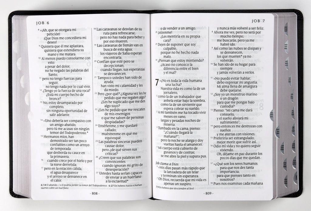 NIV Spanish Bible Red Letter Edition Manual Letter Gigante Negro