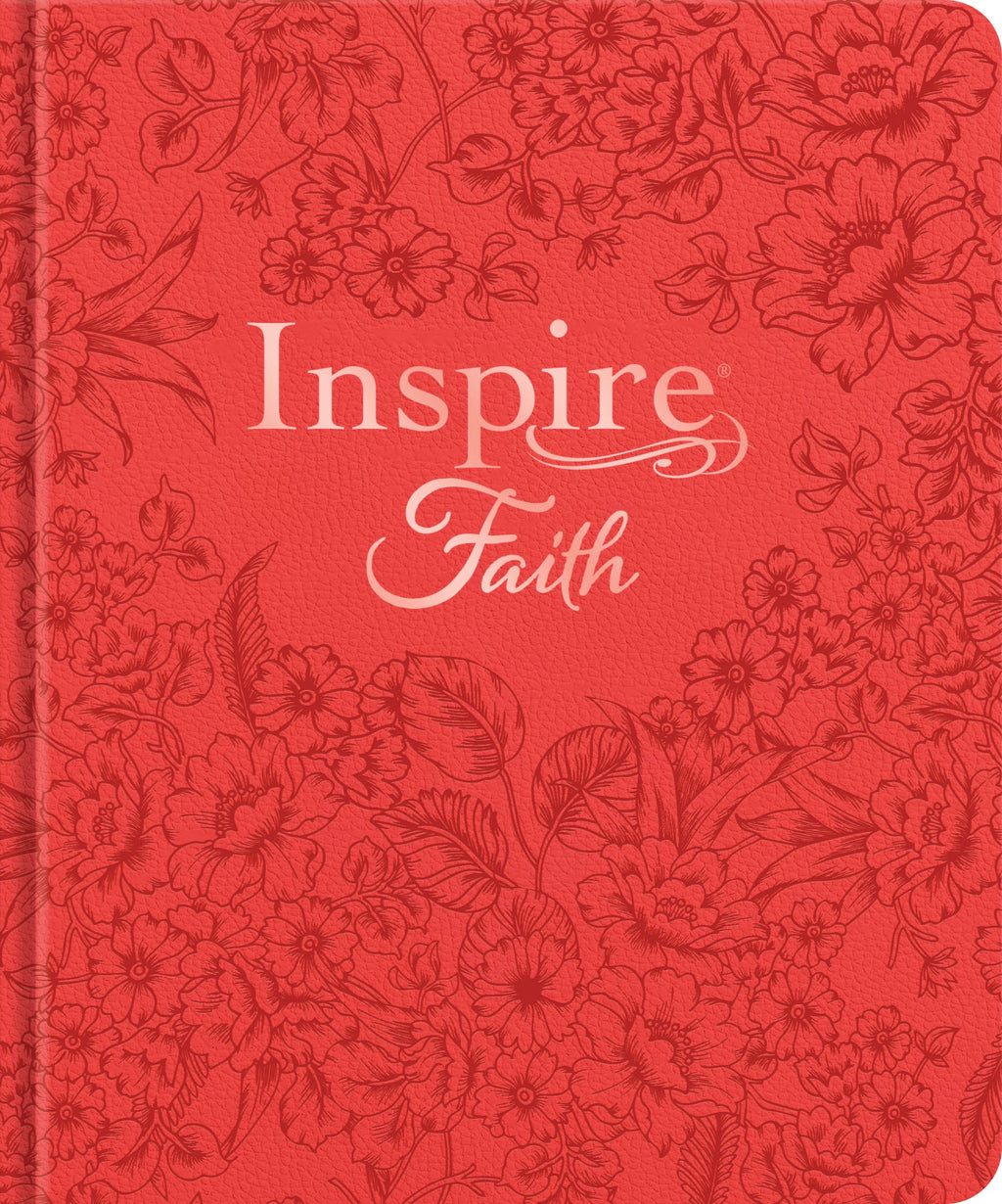NLT Inspire Faith Bible Filament Enabled Edition Coral Blooms