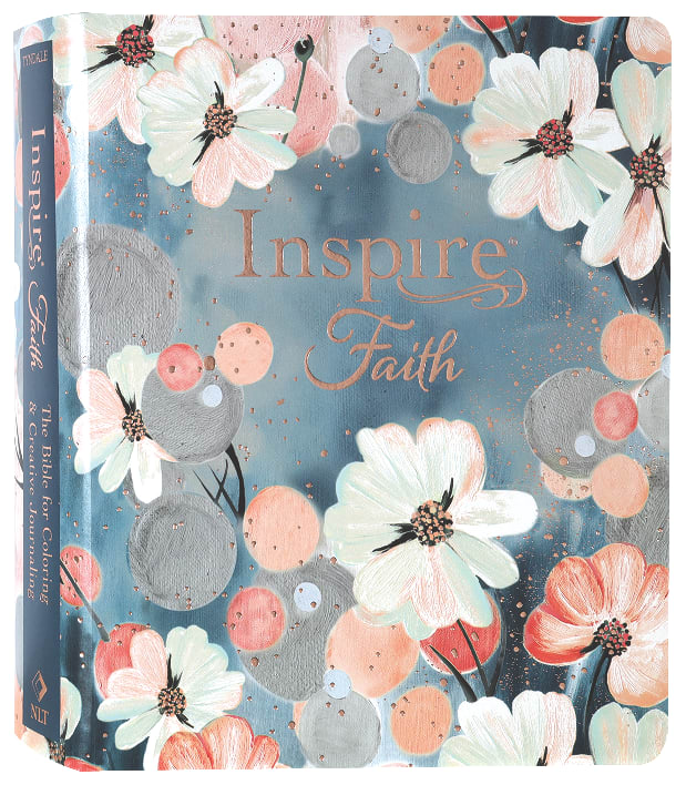 Inspire Faith Bible watercolor garden devotional journal with a beautiful watercolor design.