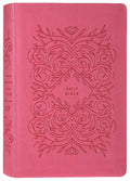 NLT Premium Gift Bible Red Letter Edition with Very Berry Pink Vines