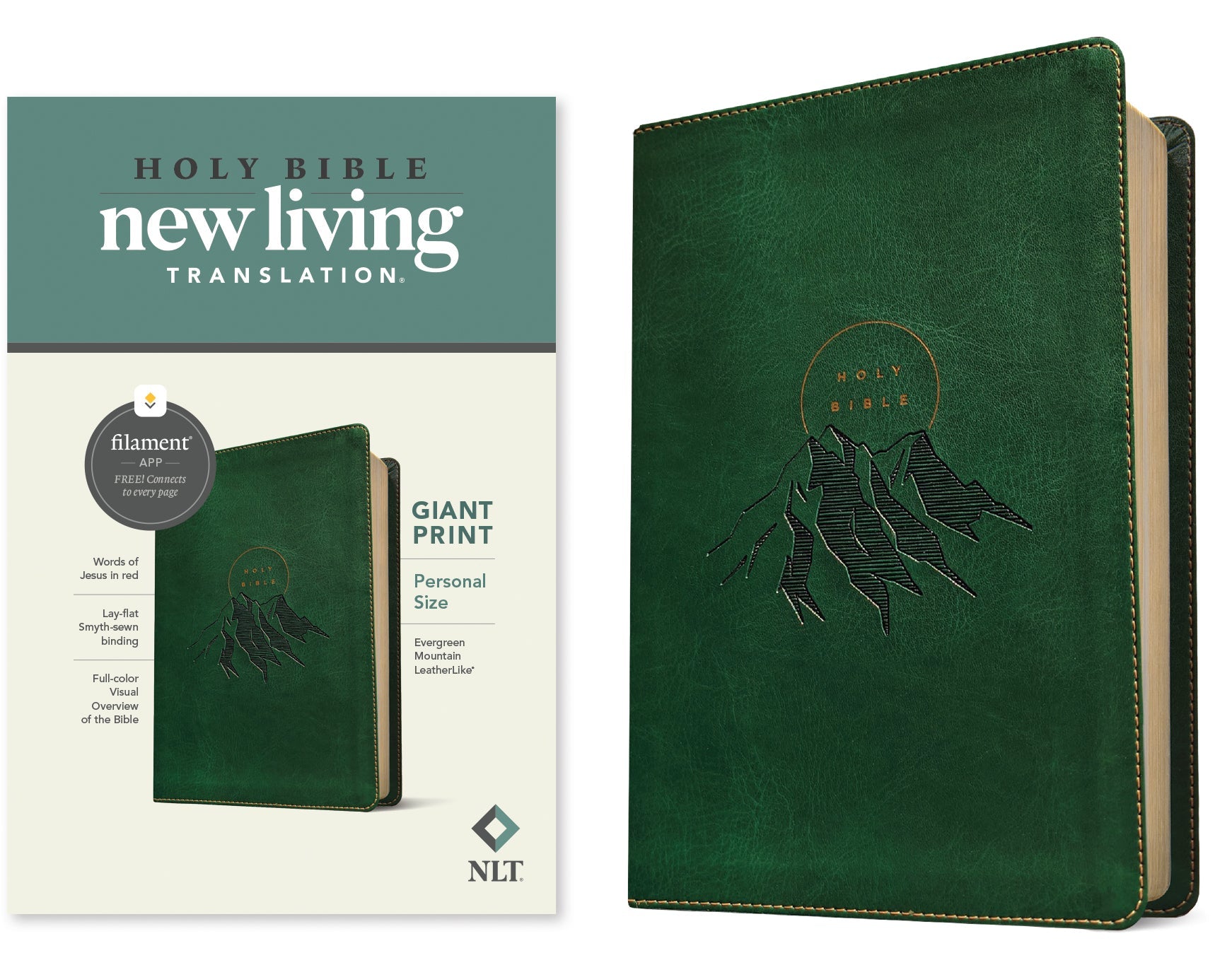 New Living Translation Personal Size Giant Print Filament Enabled Bible