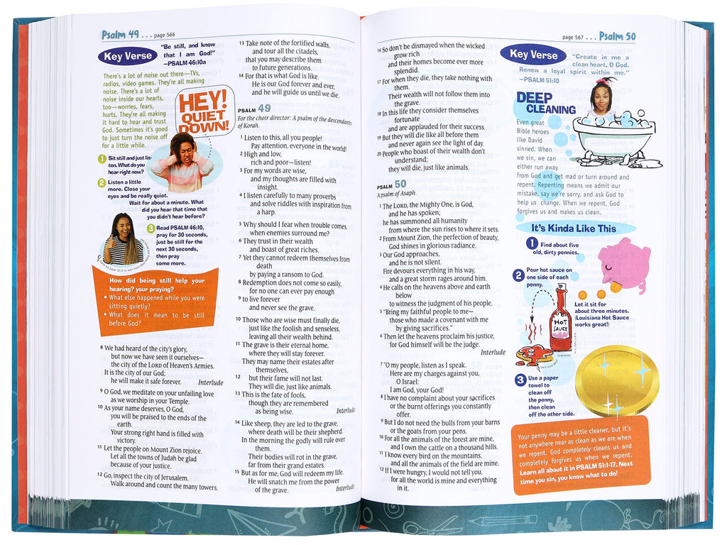 Interactive features in the NLT Hands-On Bible Third Edition for deeper understanding