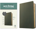 NLT Thinline Reference Bible with Filament Enabled Edition features and olive green leather cover