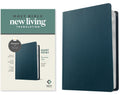 NLT Personal Size Giant Print Bible, Navy Blue cover with red letter edition text for easy reading