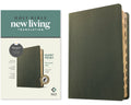 NLT Olive Green Indexed Giant Print Bible with filament enabled and red letter edition