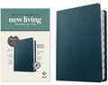 NLT Personal Size Giant Print Bible in Navy Blue Indexed Edition (Red Letter)