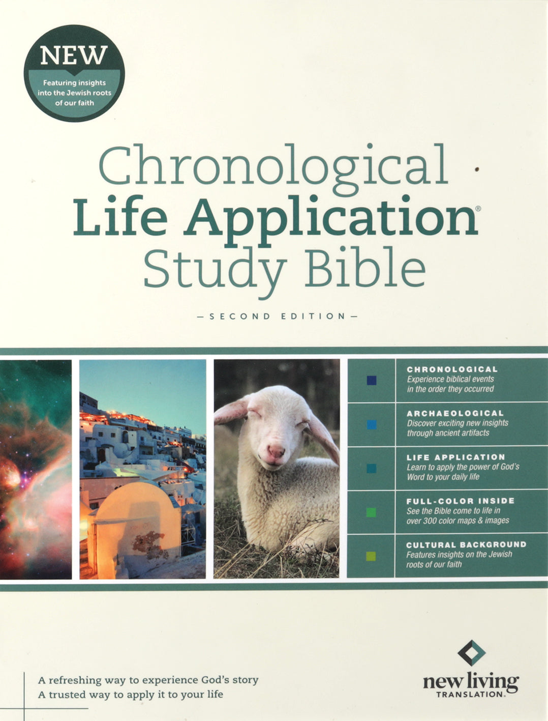 Interior pages of the NLT Chronological Life Application Study Bible, 2nd Edition