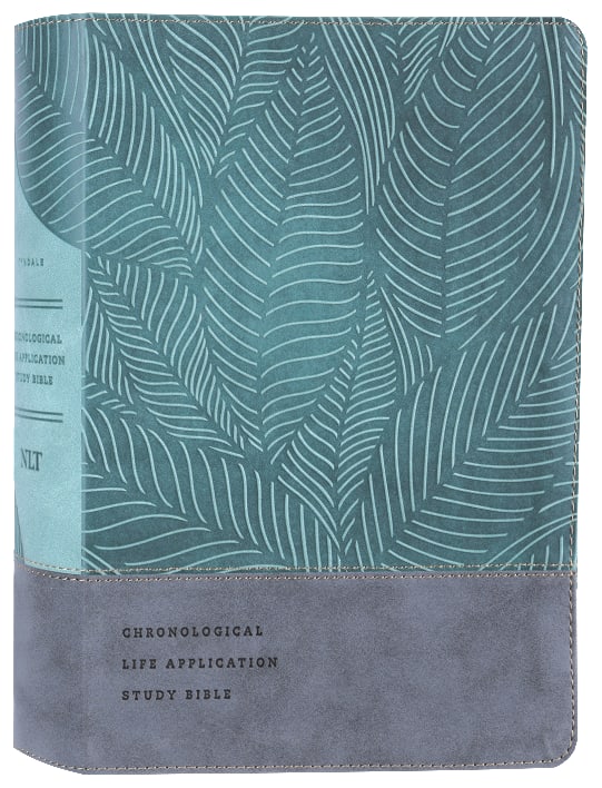 NLT Chronological Life Application Study Bible, 2nd Edition, Slate Blue Leather Bible