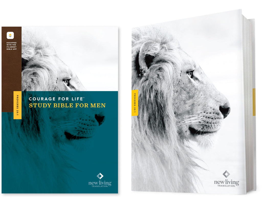 Men's Bible study with Courage for Life Study Bible and filament-enabled features