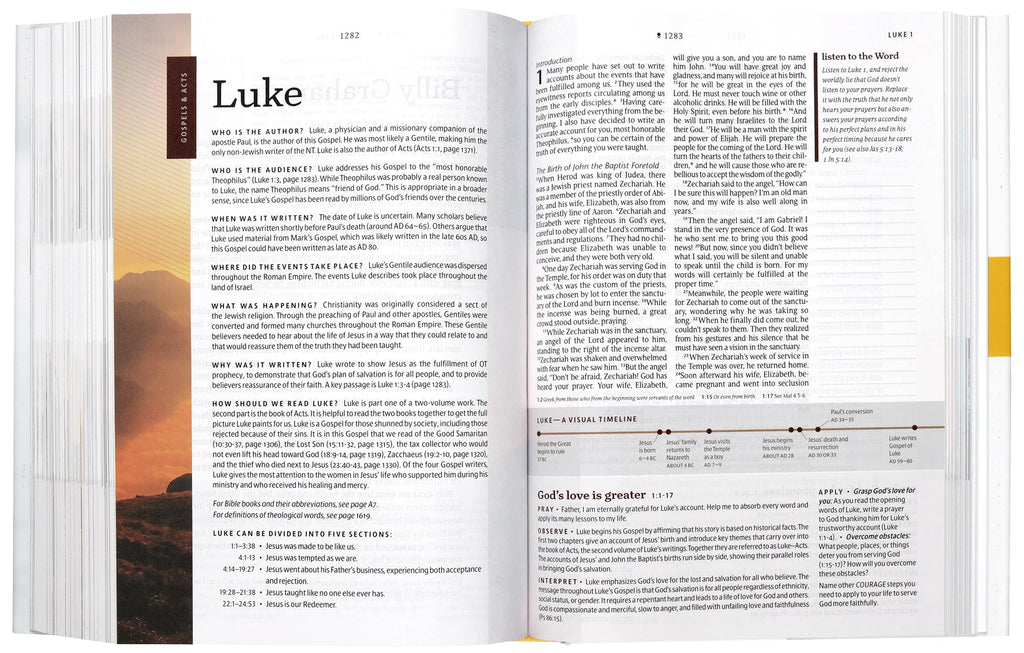 NLT Courage For Life Study Bible For Men Filament-Enabled Edition