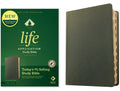 NLT Life Application Study Bible Third Edition Olive Green Indexed Red Letter Edition
