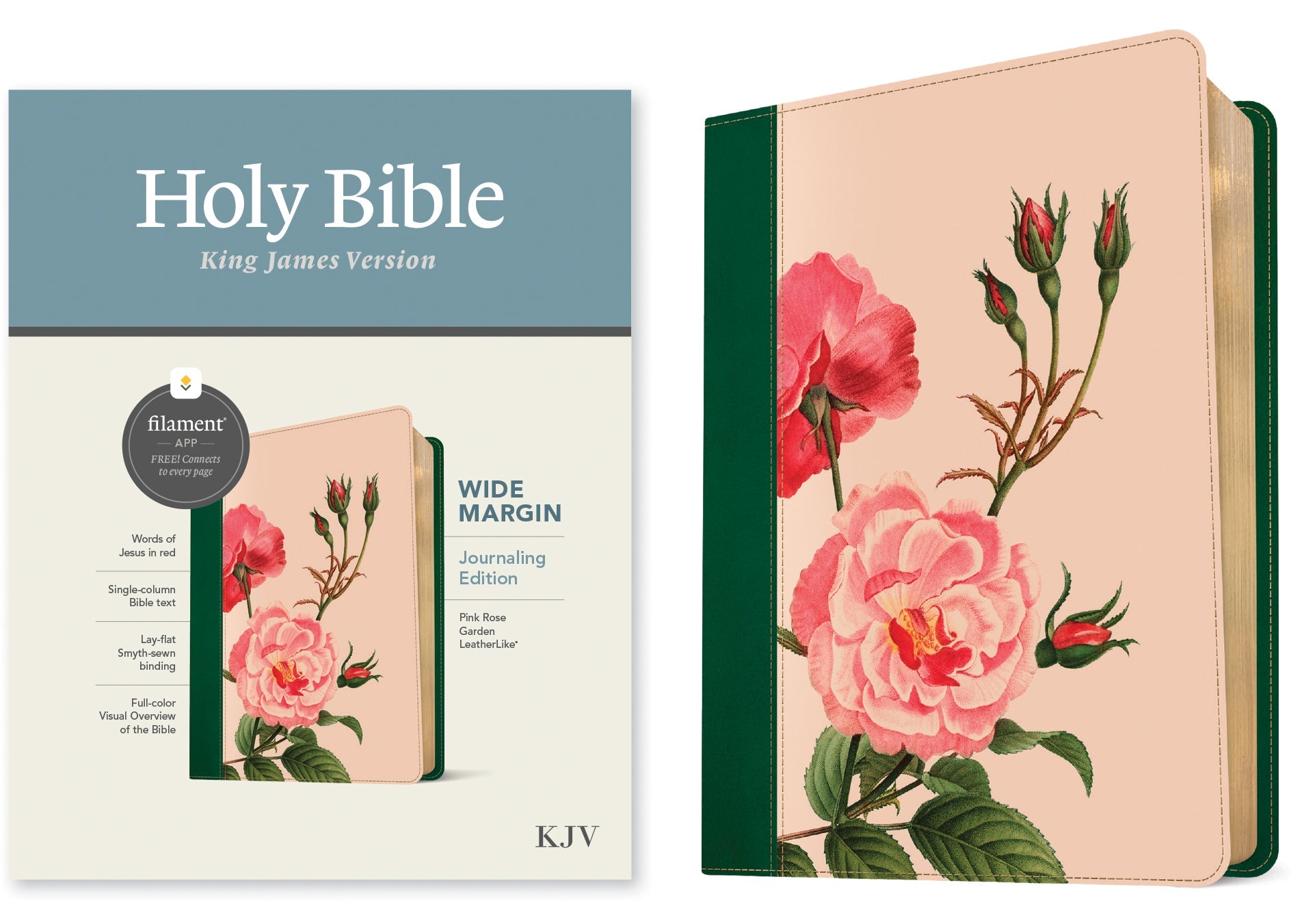 KJV Devotional Journaling Bible in Large Print with Red Letter Edition