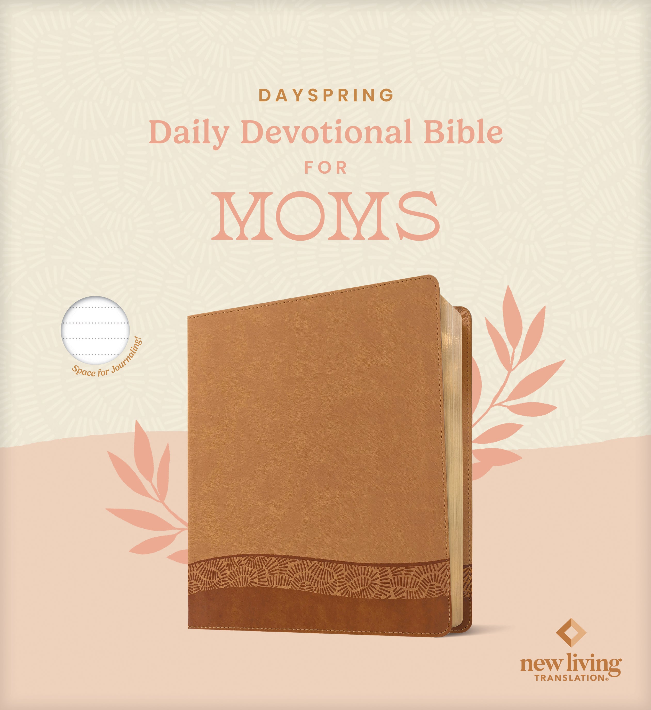 Large print NLT devotional Bible journal for women, ideal for note-taking and reflection.