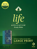 NLT Life Application Study Bible Third Edition Large Print (Meadow Teal, Red Letter)