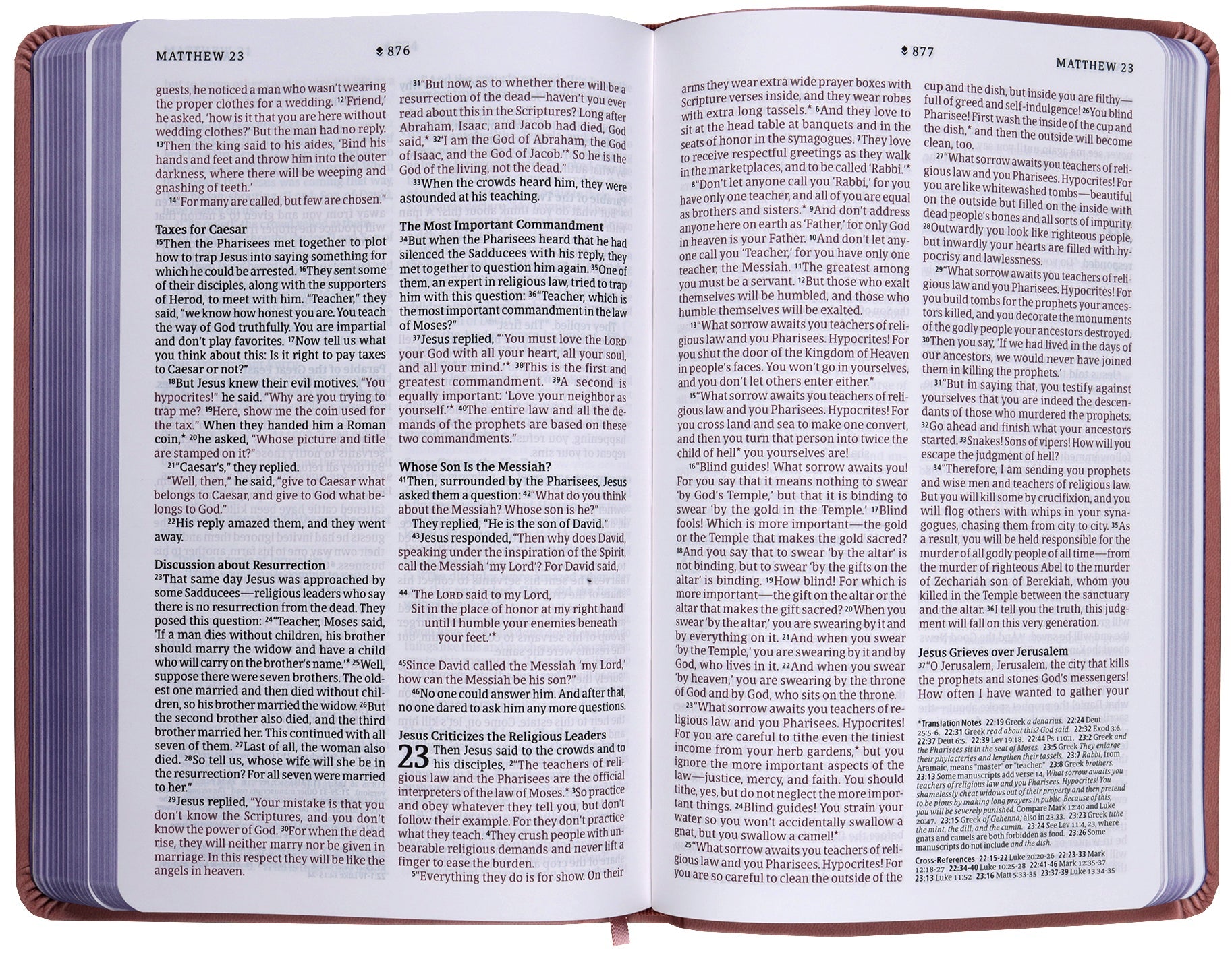 Tropical Flowers Dusty Pink NLT Kids Bible, Thinline Reference Edition