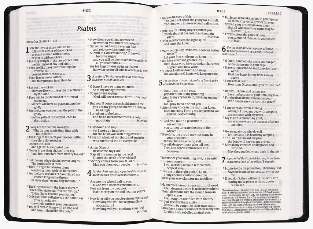 NLT Large Print Premium Value Thinline Bible, Filament-Enabled Edition, Black Cross