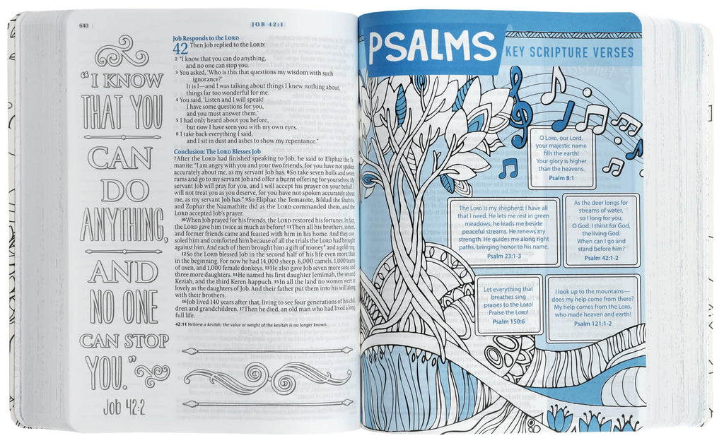 A young reader enjoying the NLT Inspire Bible for Kids, with engaging stories and devotions.