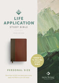 NLT Life Application Study Bible, Personal Size, Red Letter Edition, Mahogany Leather