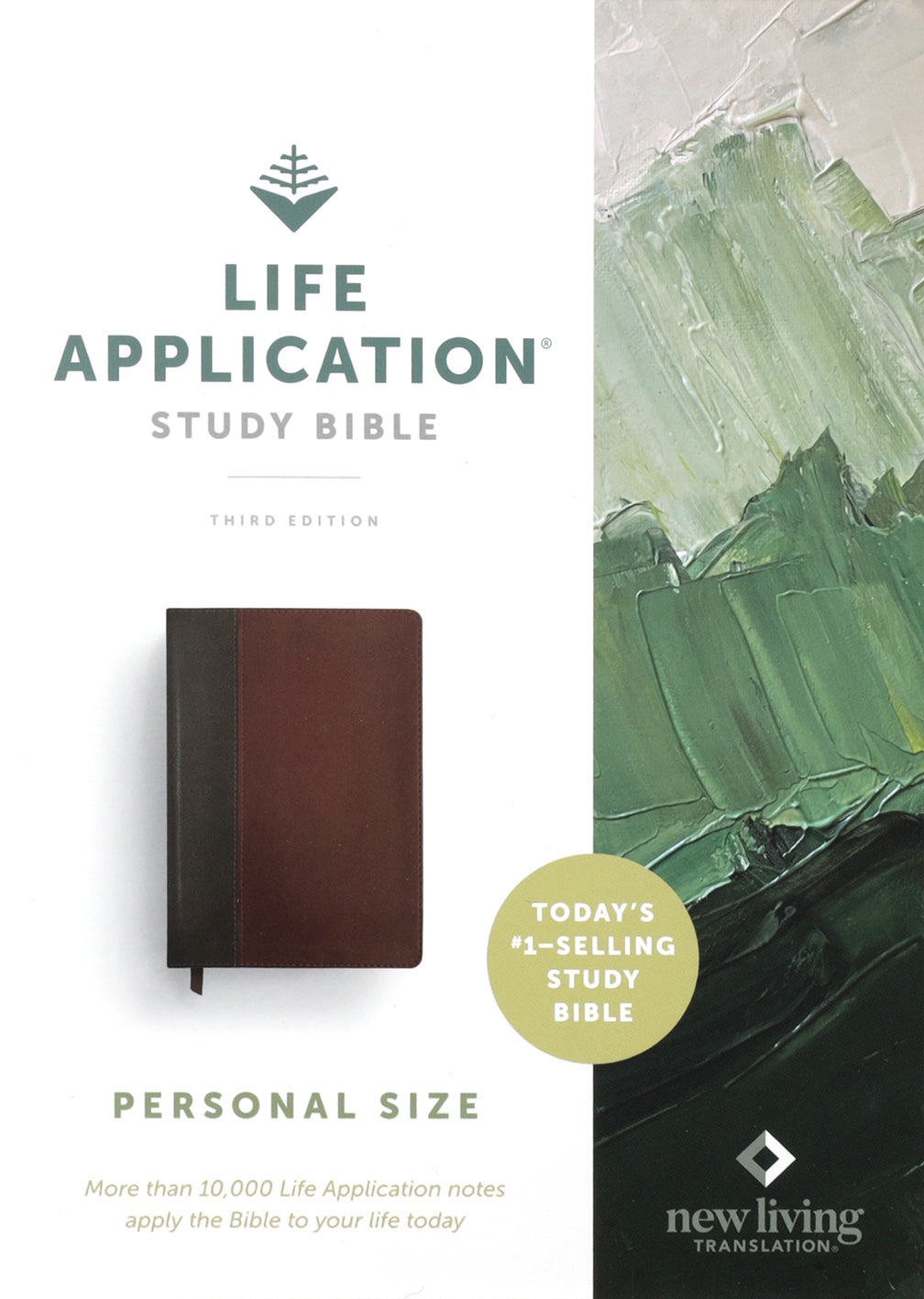 NLT Life Application Study Bible, Personal Size, Red Letter Edition, Mahogany Leather, Open to Bible