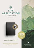 NLT Life Application Study Bible Third Edition Personal Size Black Indexed (Red Letter Edition)