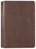NLT One Year Chronological Study Bible in Rustic Brown leather cover