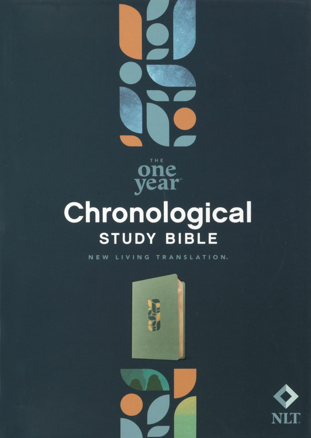 Sage Green Mosaic One Year Chronological Study Bible with Devotional Journaling Page