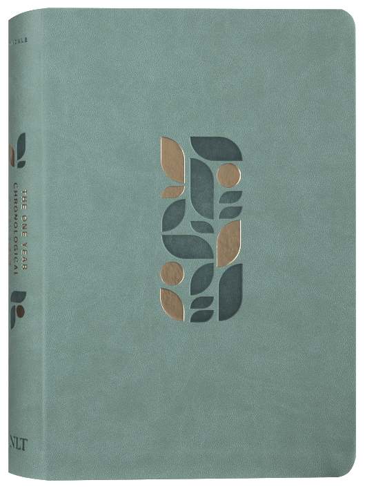 Sage Green Mosaic One Year Chronological Study Bible with Devotional Journaling Page