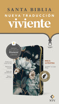 Biblia ultrafina NTV con zíper y Filament floral en español