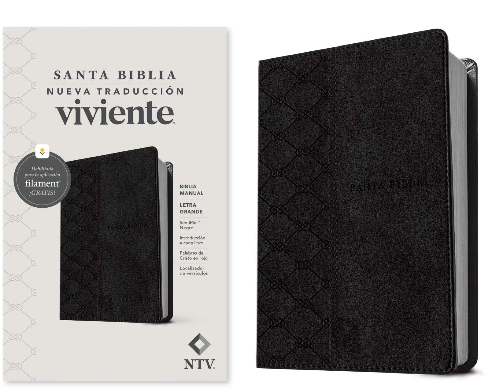 Biblia en español grande con letra roja, edición en español para lectura fácil