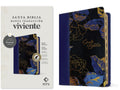 Large print Bible with blue filament and red letter index, Spanish edition