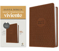 Spanish Christian study Bible with premium features and filament brown cover NTV Biblia Prémium con Filament Café
