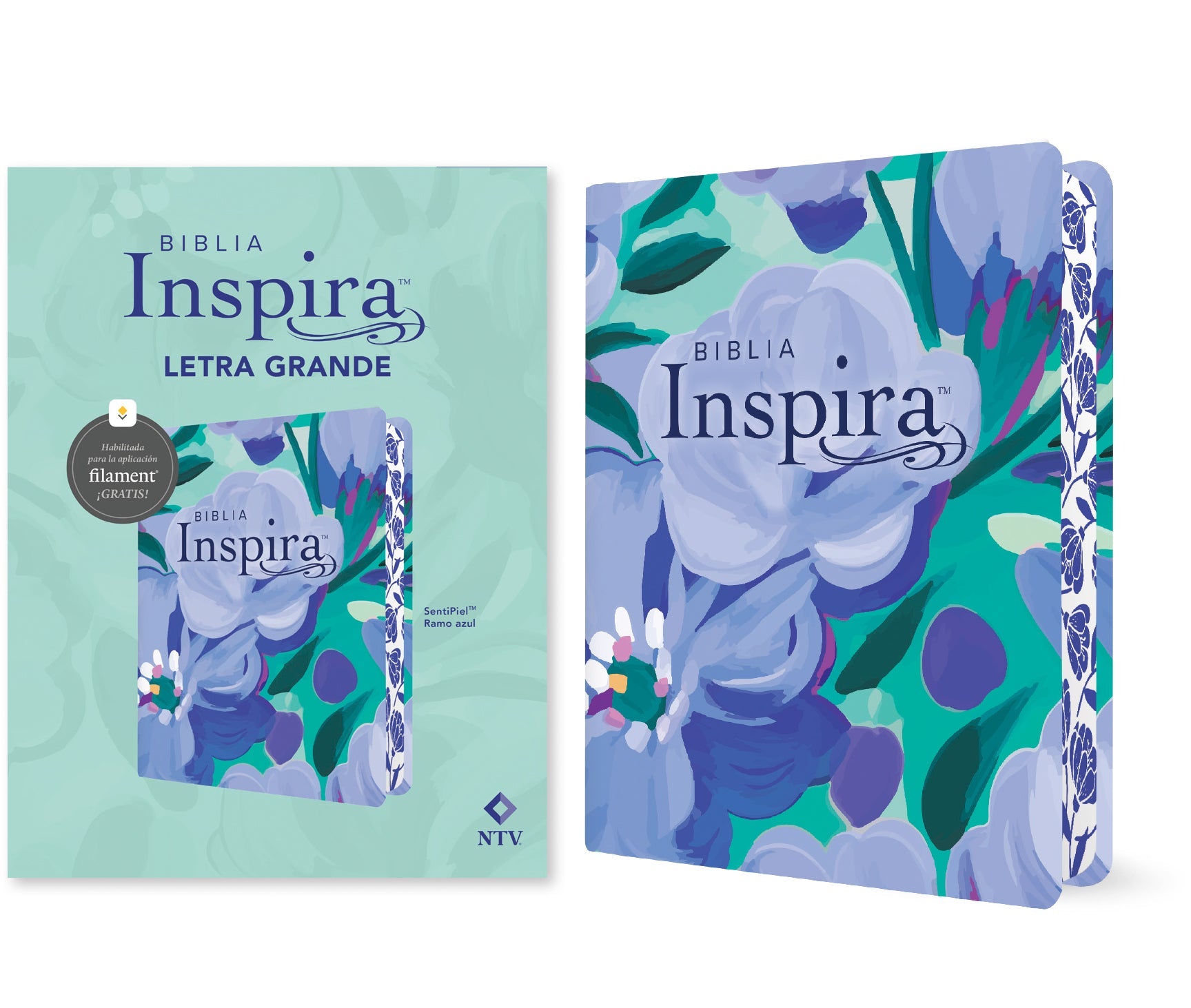 NTV Inspire Bible Spanish Edition Global Language Bible with Blue Filament Bookmark