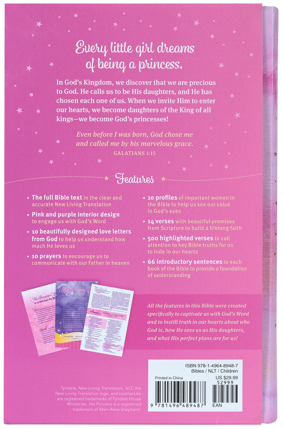 My Beautiful Princess Bible with pink sparkles, a lovely gift for girls.