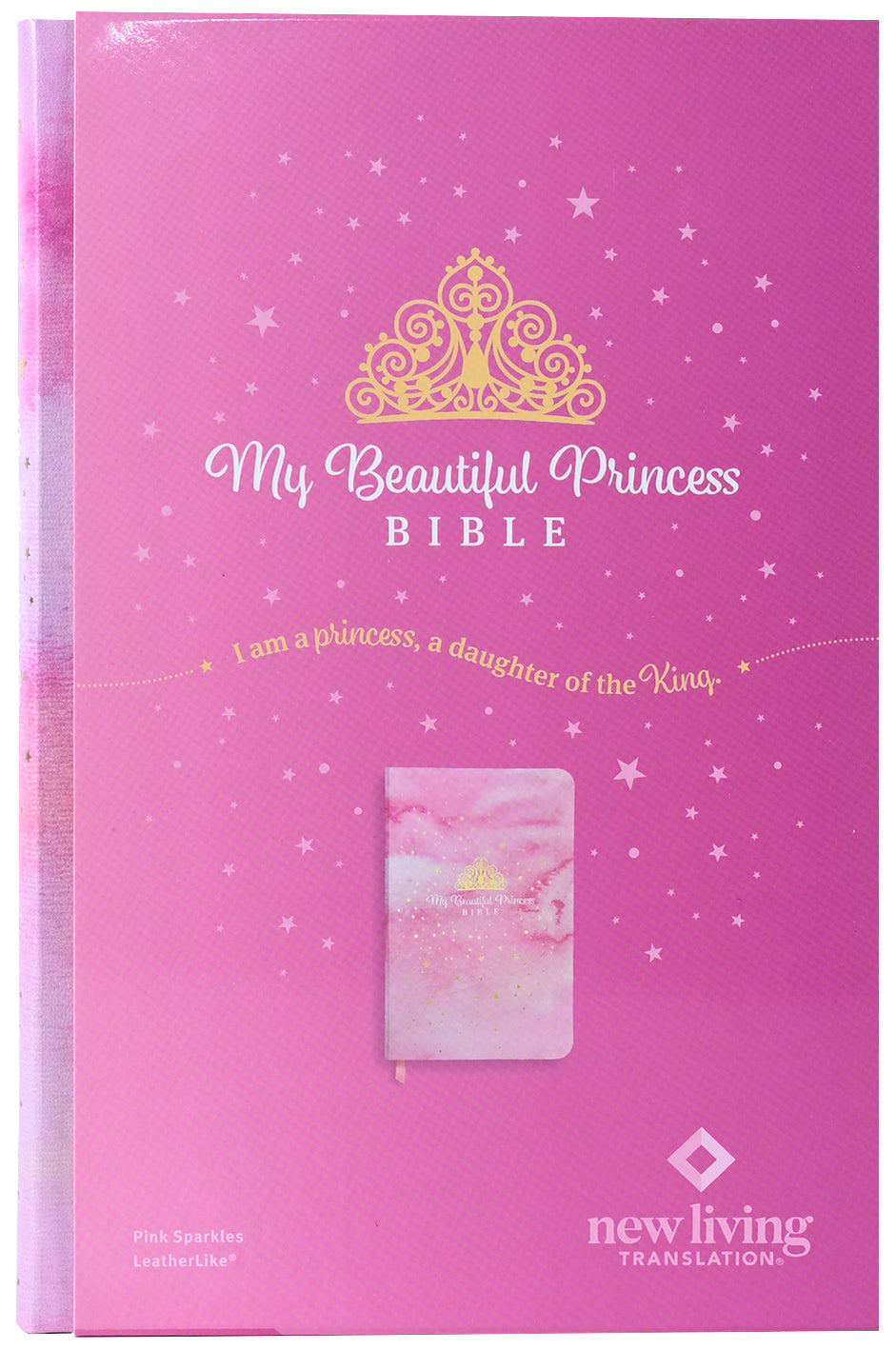 NLT My Beautiful Princess Bible in pink sparkles, a fun Bible for kids.