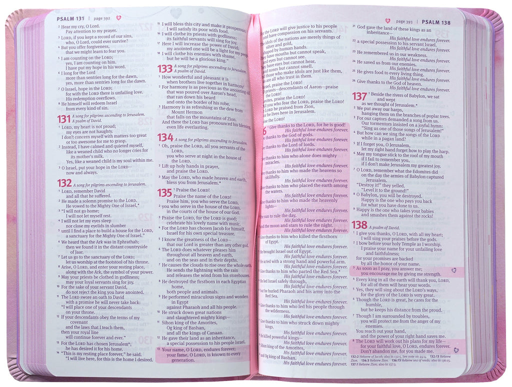 NLT My Beautiful Princess Bible Pink Sparkles