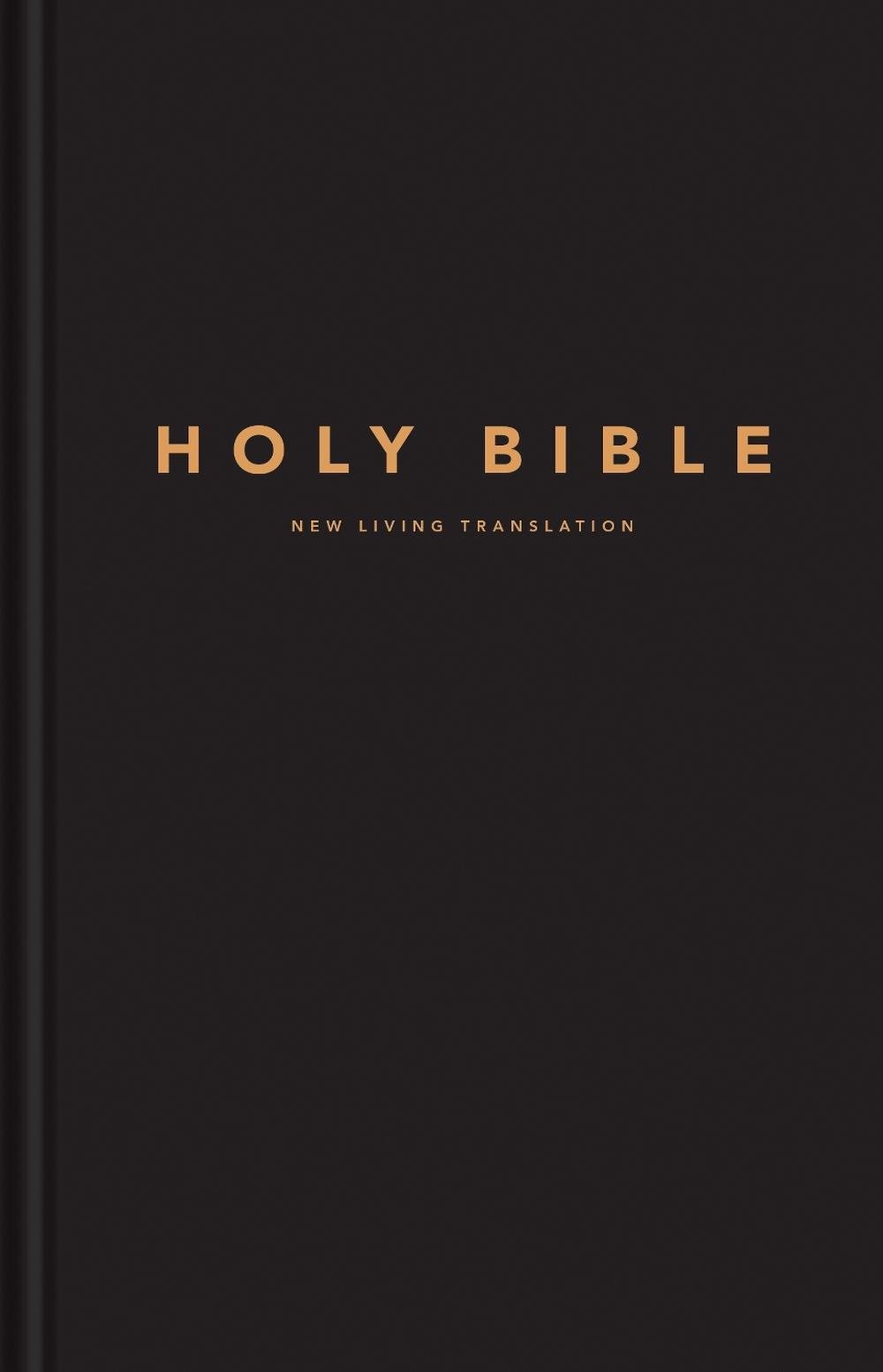 New Living Translation Large Print Pew Bible with Black Letter Edition in a sturdy black binding