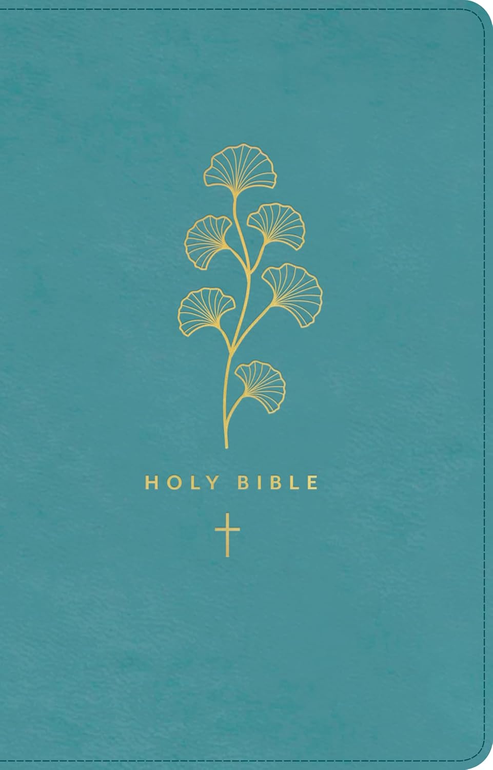 NLT Premium Gift Bible featuring Teal Cross, Red Letter Edition