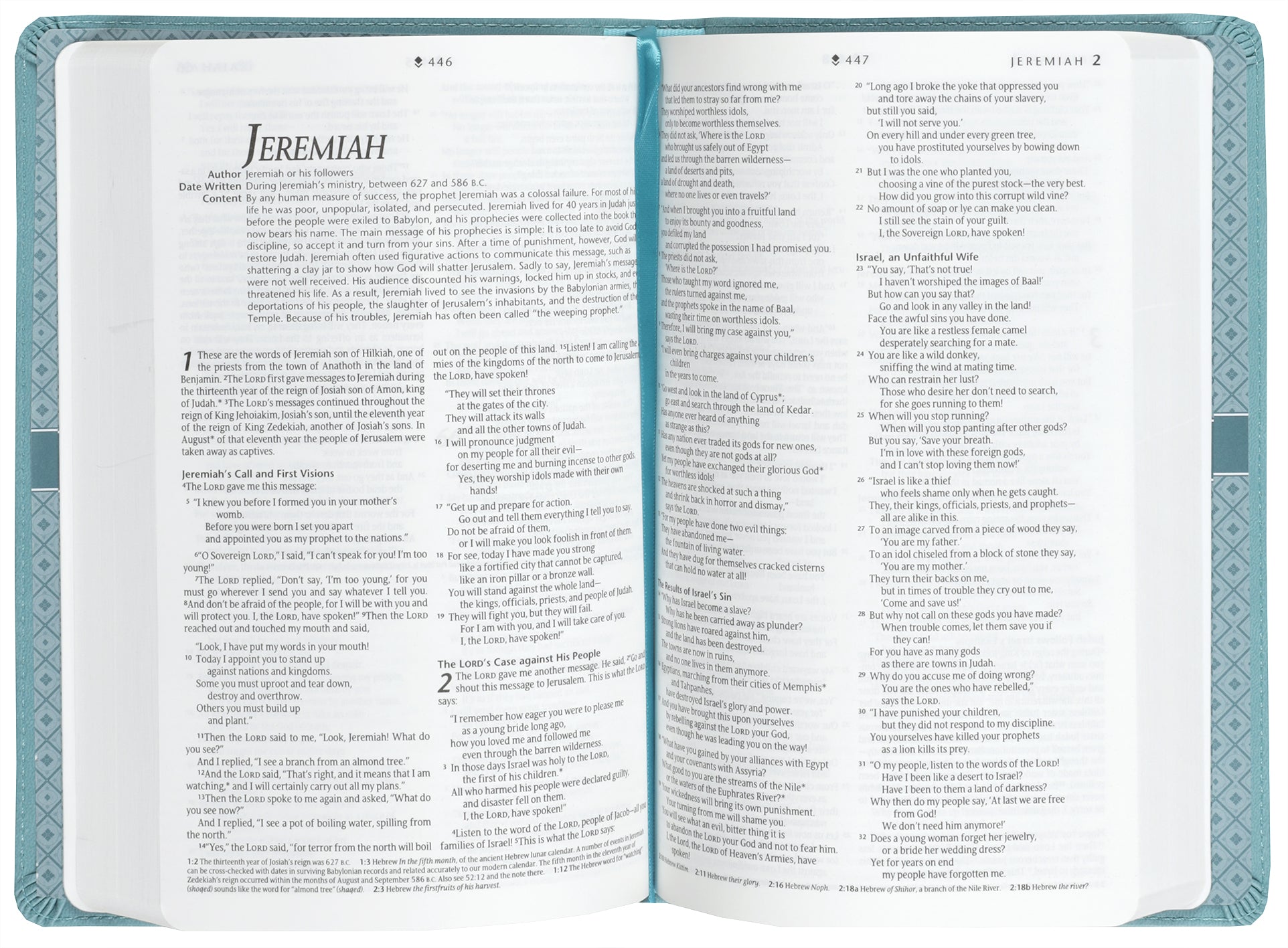 NLT Premium Gift Bible, featuring Teal Cross and Red Letter Edition