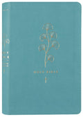 NLT Premium Gift Bible with Teal Cross and Red Letter Edition