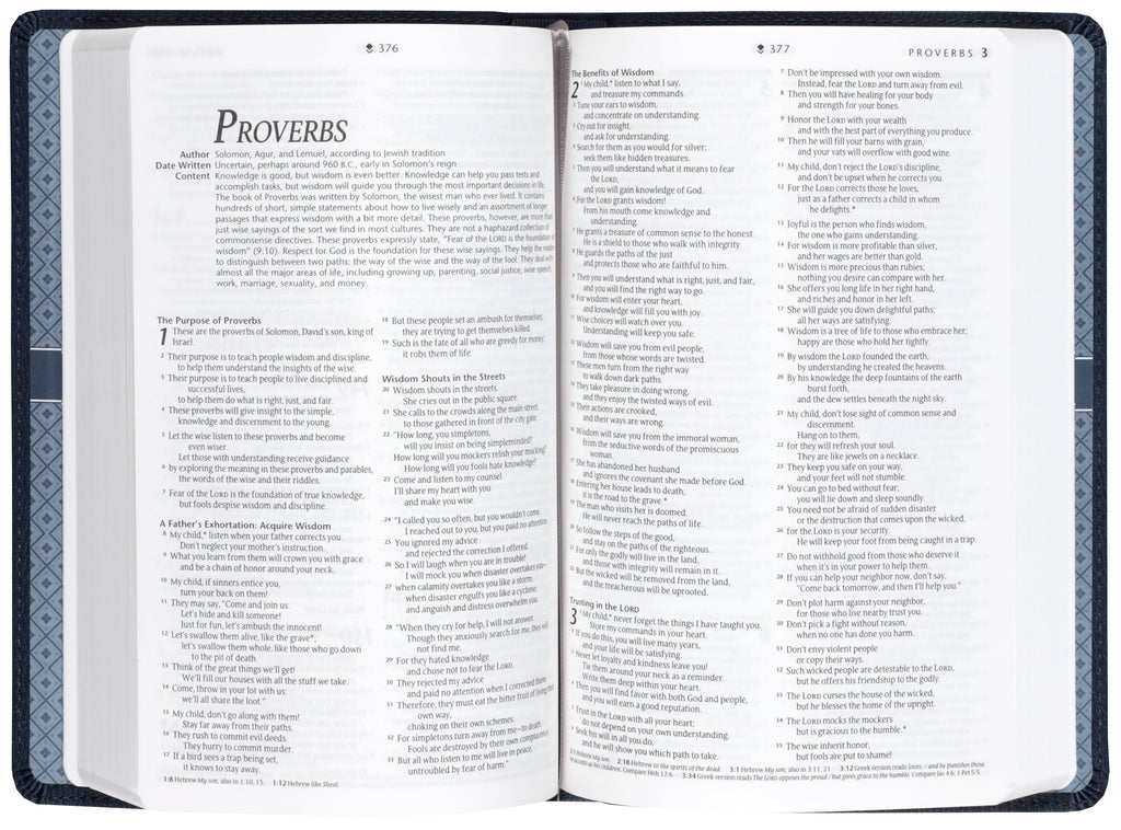 NLT Premium Gift Bible Filament Enabled Blue Cross (Red Letter Edition)