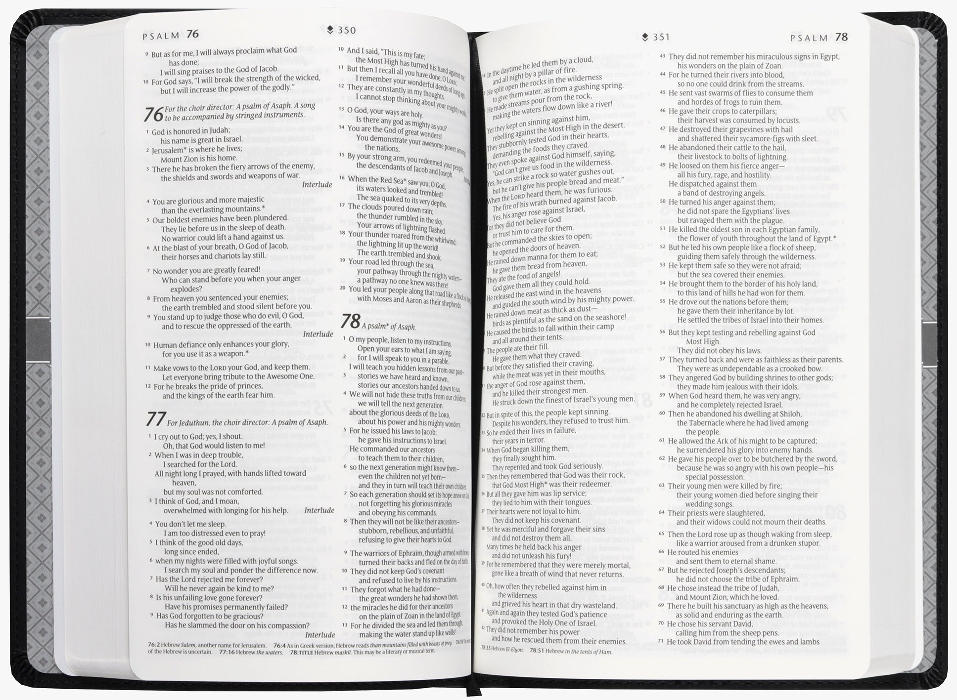 NLT Premium Gift Bible classic black leather cover with red letter edition