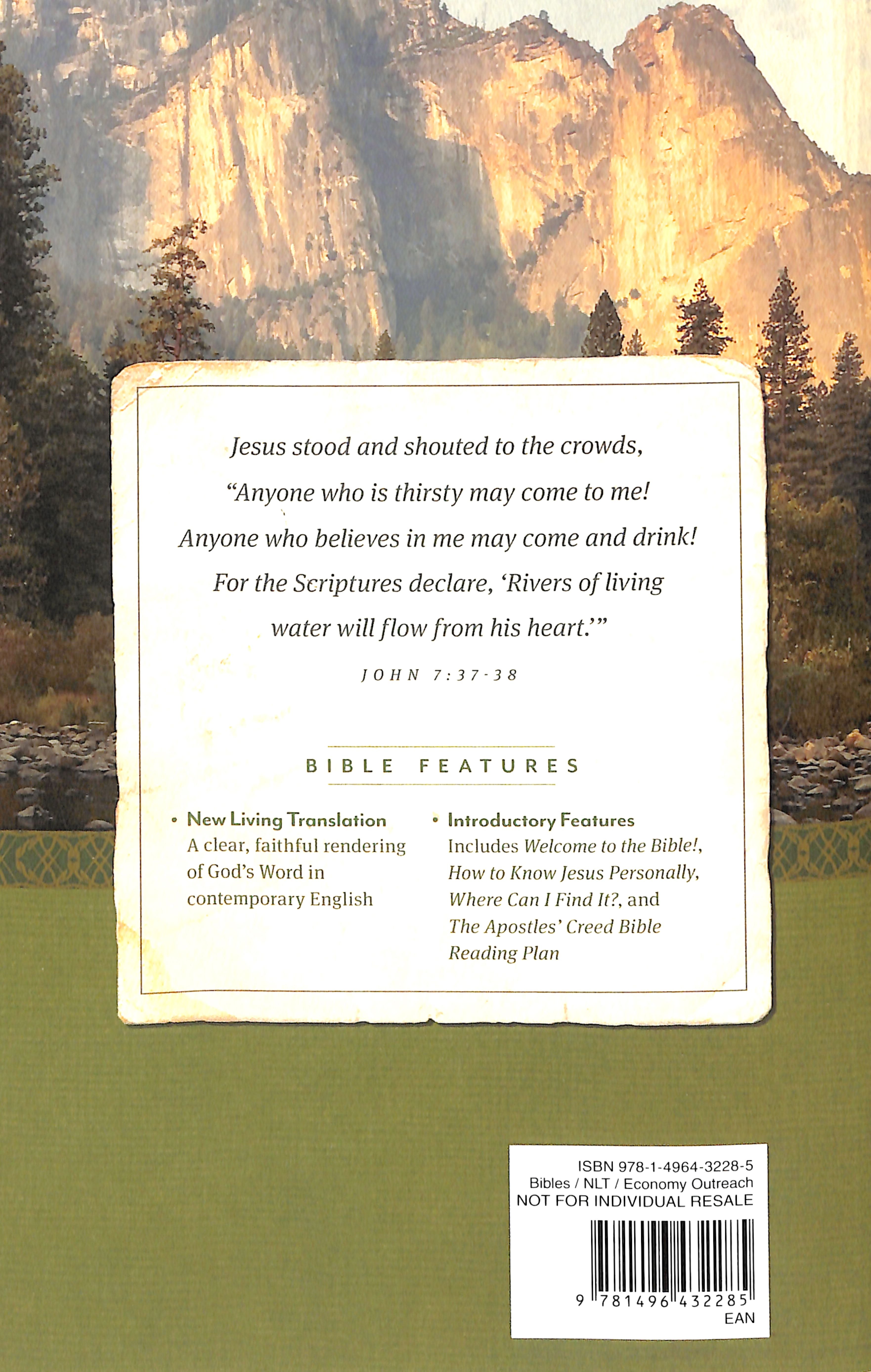 NLT Holy Bible, Economy Outreach Edition, Scenic